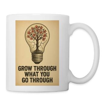 Grow Through What You Go Through - Coffee/Tea Mug - white - Right