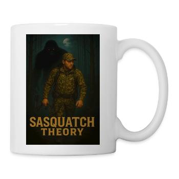 BOWHUNTER FOLLOWED BY SASQUATCH - Coffee/Tea Mug - white - Right