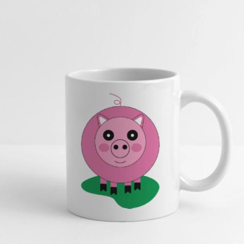 Pink Piggy Coffee Mug - Handmade Animal Gift - Coffee/Tea Mug