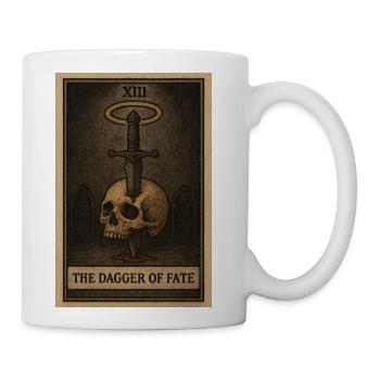 Dagger of Fate Tarot Design - Coffee/Tea Mug - white - Right