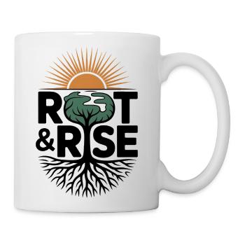 Root & Rise: Sunburst Tree - Coffee/Tea Mug - white - Right