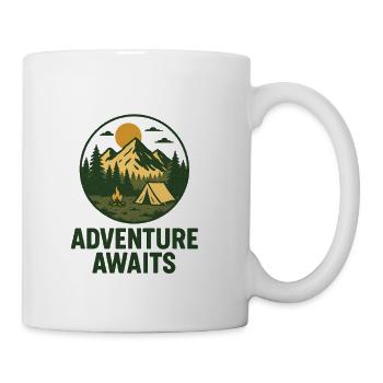 Adventure Awaits Camp Scene - Coffee/Tea Mug - white - Right
