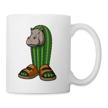 Il Cacto Hipopotamo Italian Brainrot Art - Coffee/Tea Mug - white - Right