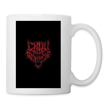 Crimson Wolf Emblem - Coffee/Tea Mug - white - Right