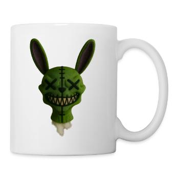 Stitched Grin Bunny Plush - Coffee/Tea Mug - white - Right