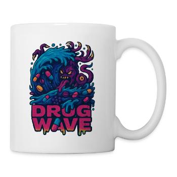 Psychedelic Pill Wave - Coffee/Tea Mug - white - Right