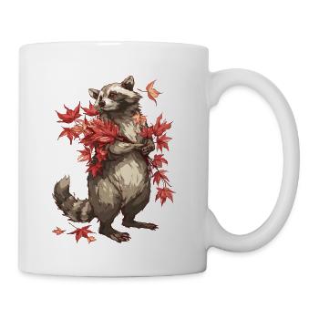Lucky Tanuki Raccoon Mythology - Coffee/Tea Mug - white - Right