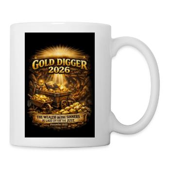 Gold Digger 2026 Treasure Chest - Coffee/Tea Mug - white - Right