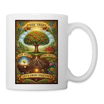 The Tree of Growth and Unity - Coffee/Tea Mug - white - Right