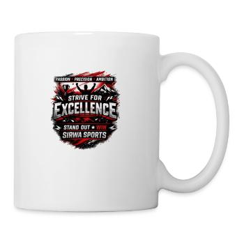 Strive for Excellence Emblem - Coffee/Tea Mug - white - Right