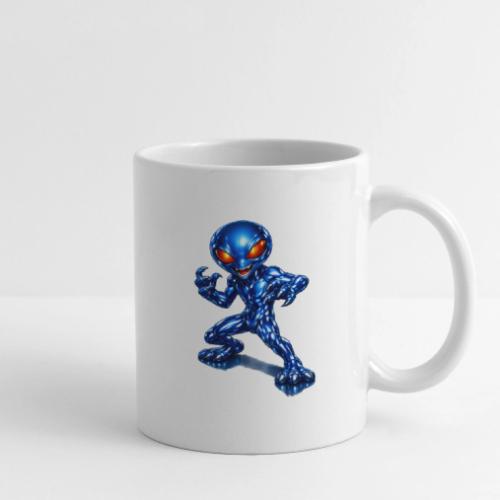Angry Blue Alien - Coffee/Tea Mug