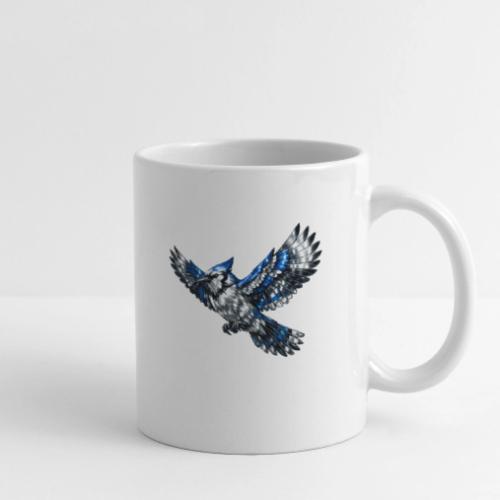 Silver Blue Jay in Flight - Coffee/Tea Mug