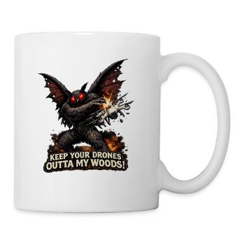 Mothman Drones  - Coffee/Tea Mug - white - Right