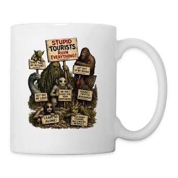 Cryptid Protest  - Coffee/Tea Mug - white - Right