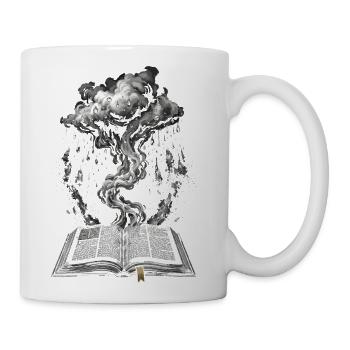 The Ink of Storms - Surreal Literary Art - Coffee/Tea Mug - white - Right