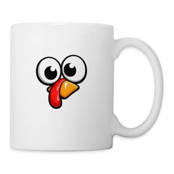 Funny Googly Eyed Turkey - Coffee/Tea Mug - white - Right