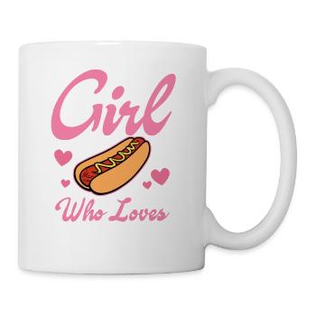 Just a Girl Who Loves Hotdogs - Coffee/Tea Mug - white - Right