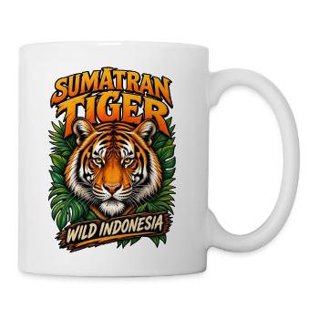 Sumatran Tiger Wild Indonesia - Coffee/Tea Mug - white - Right