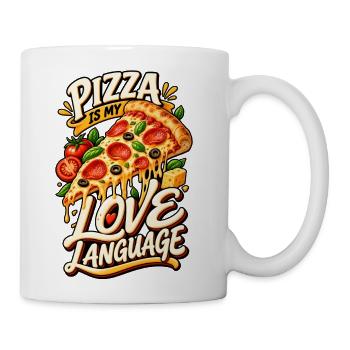 Pizza Is My Love Language - Coffee/Tea Mug - white - Right