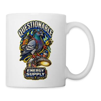 Questionable Energy Pigeon - Coffee/Tea Mug - white - Right