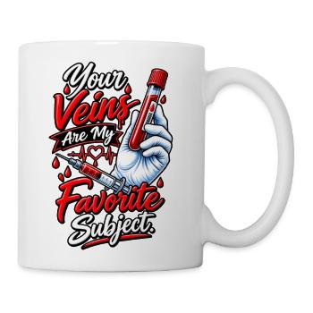 Phlebotomist Medical Humor Tee - Coffee/Tea Mug - white - Right