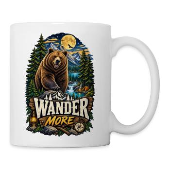 Wander More: Bear Wilderness Adventure - Coffee/Tea Mug - white - Right
