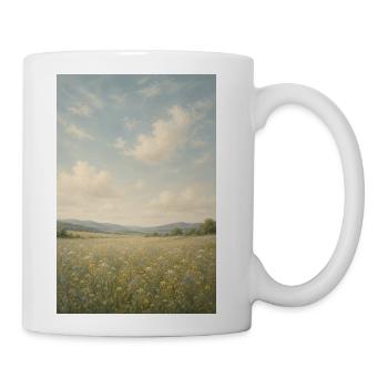 Meadow Bloom Under Wide Sky - Coffee/Tea Mug - white - Right