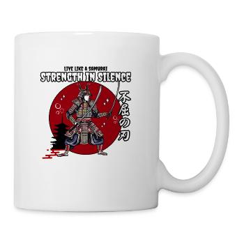 Samurai Ninja Warrior Japanese Art - Coffee/Tea Mug - white - Right