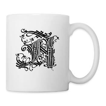 Medieval Core Medieval Initials Castle Core - Coffee/Tea Mug - white - Right