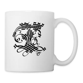 Medieval Core Medieval Initials Castle Core - Coffee/Tea Mug - white - Right