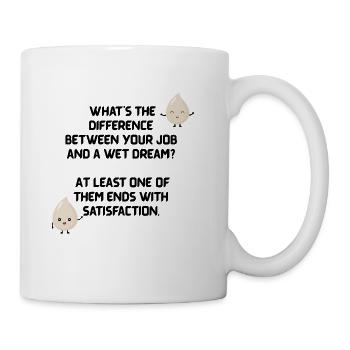 Adult humor, Funny Job jokes, Dirty jokes. - Coffee/Tea Mug - white - Right