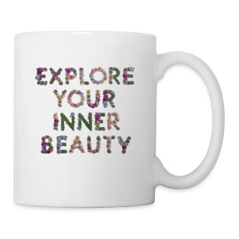 Explore Your Inner Beauty - Coffee/Tea Mug - white - Right