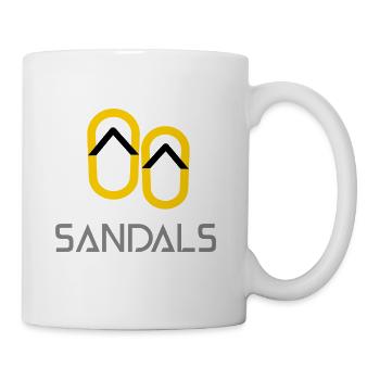 Sandals design - Coffee/Tea Mug - white - Right
