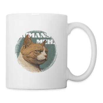 Cat Attitude - Humans? Meh. - Coffee/Tea Mug - white - Right