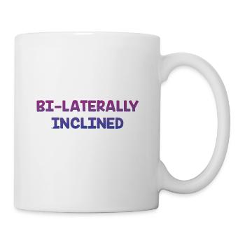 Bilaterally Inclined Bisexual LGBTQ Bi Pride LGBT - Coffee/Tea Mug - white - Right