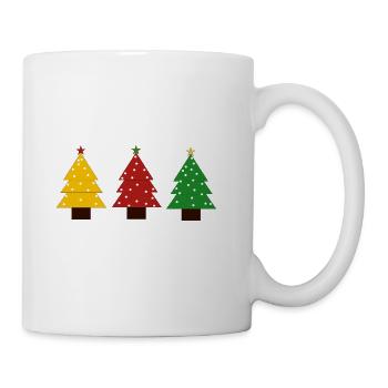 Christmas Tree fir tree - Coffee/Tea Mug - white - Right