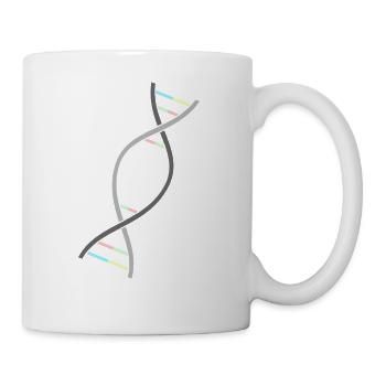 Skydive Freefly Skydiving DNA double Helix - Coffee/Tea Mug - white - Right