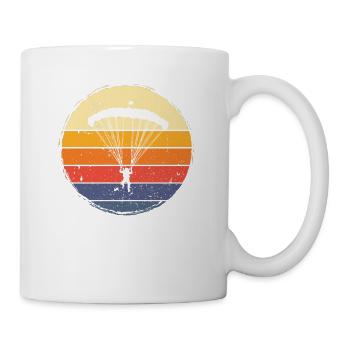 Parachute, Skydive, Freefly, Skydiving Head Down - Coffee/Tea Mug - white - Right