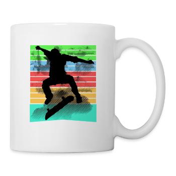 skater nice skater Design - Coffee/Tea Mug - white - Right