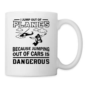 Jump Out Of Planes - Coffee/Tea Mug - white - Right