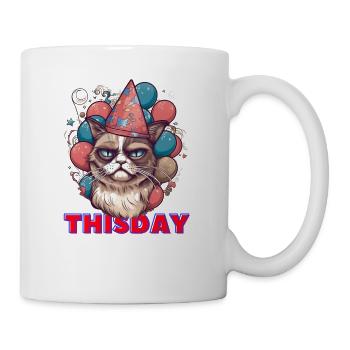 ThisDay Is Grumpy Cat Birthday - Coffee/Tea Mug - white - Right