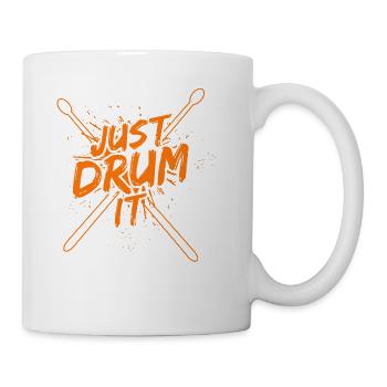 Drummer Drums Drumsticks Musician Outfit - Coffee/Tea Mug - white - Right
