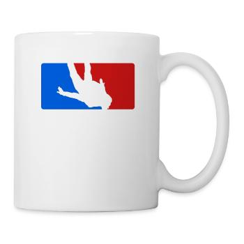 Skydive parachutist, parachute skydiver gift - Coffee/Tea Mug - white - Right