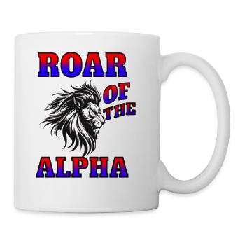 "The Roar of the Alpha And The Dominance T-Shirt. - Coffee/Tea Mug - white - Right