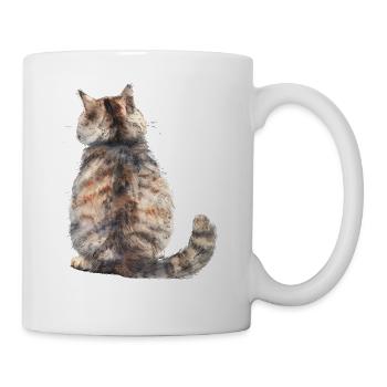 Funny Cat - Coffee/Tea Mug - white - Right