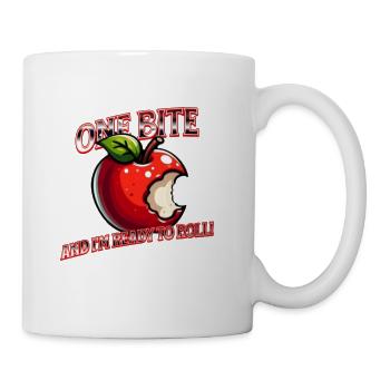 Apple bite - Coffee/Tea Mug - white - Right