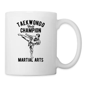 Taekwondo World Champion Martial Arts - Coffee/Tea Mug - white - Right
