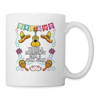 Tequila Emergency Call 9 Juan Juan Alcoholic - Coffee/Tea Mug - white - Right