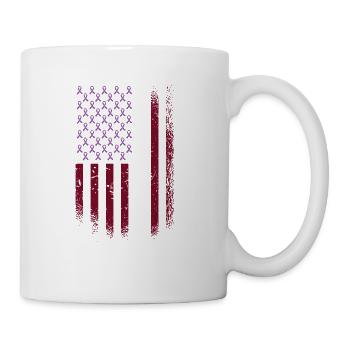 American Advocacy Campaign Flag Epilepsy - Coffee/Tea Mug - white - Right