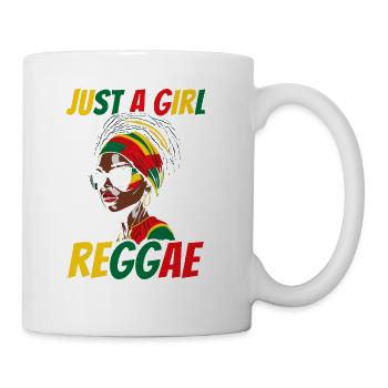 Just a Girl Who Loves Reggae Black American Music - Coffee/Tea Mug - white - Right